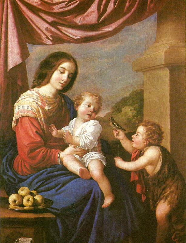  virgin and child with st,